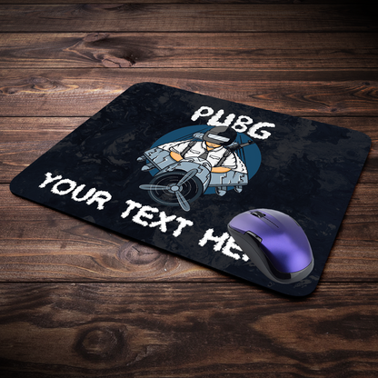 PUBG Minimalist Logo Customize Design Gaming Mouse Pad