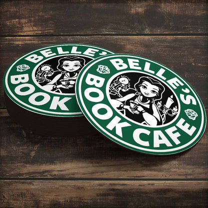 Belle's Cafe Book Tea Coaster