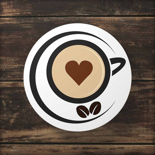 Coffee Cup Logo Tea Coaster