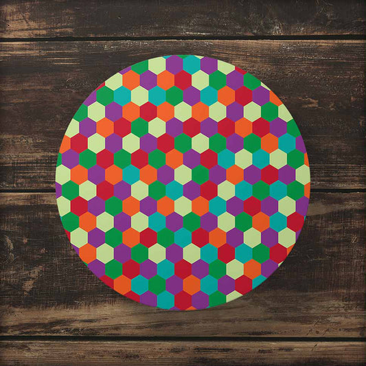 Colourful Pattern Background Tea Coaster