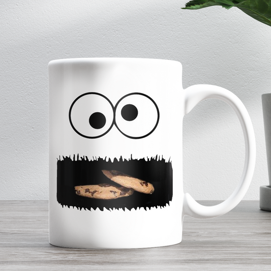 Funny Cookie Monster Having Cookie 11oz Ceramic Mug