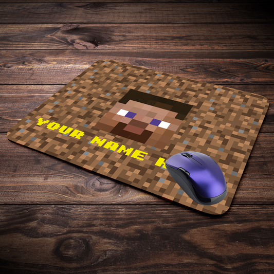 Minecraft Steve Customize Design Gaming Mouse Pad