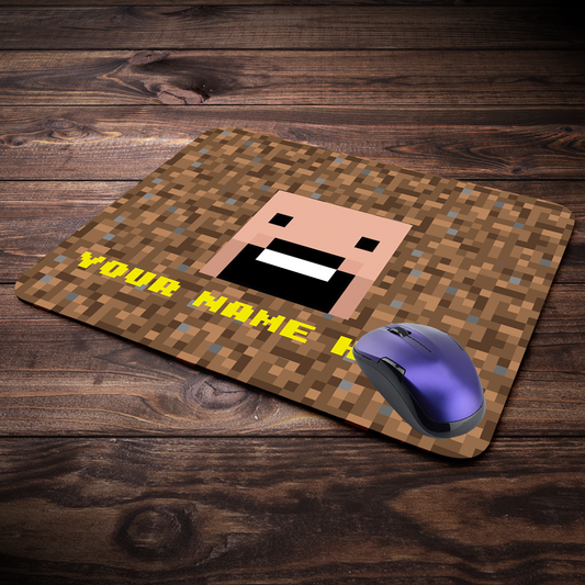 Minecraft Steve Customize Design Gaming Mouse Pad