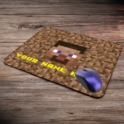 Minecraft Steve Customize Design Gaming Mouse Pad