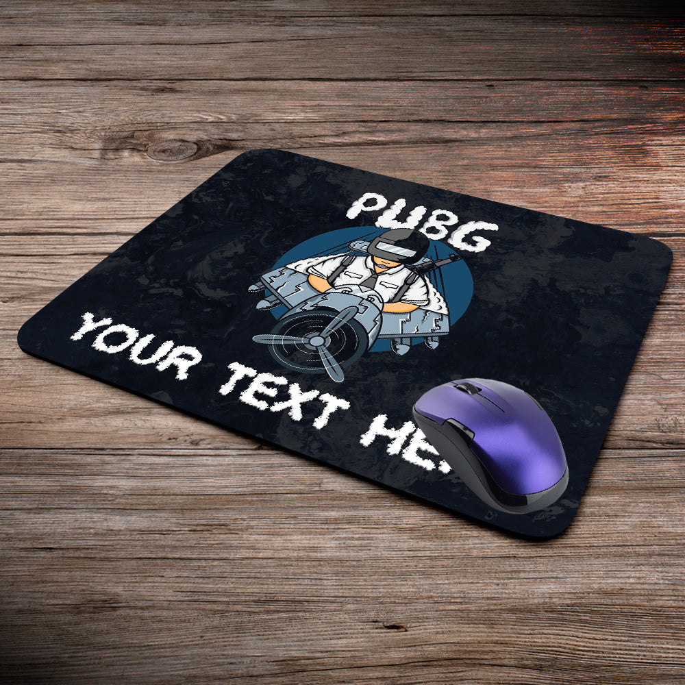 PUBG Minimalist Logo Customize Design Gaming Mouse Pad